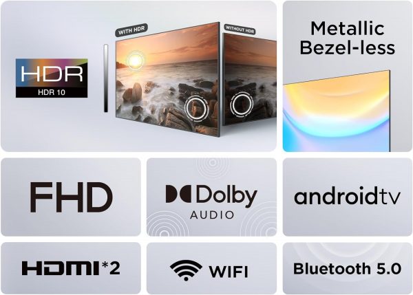 TCL 40S5401A 40" | Smart TV, HDR, HD, Android TV, Asistente de Google - Imagen 4