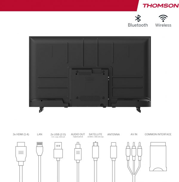 THOMSON 43'' (109 cm) | Full HD LED Smart Android TV, Diseño sin bordes - Imagen 4