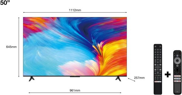 TCL 50P639 |Smart TV con 4K HDR, Dolby Audio, Google Assistant, Android TV - Imagen 2