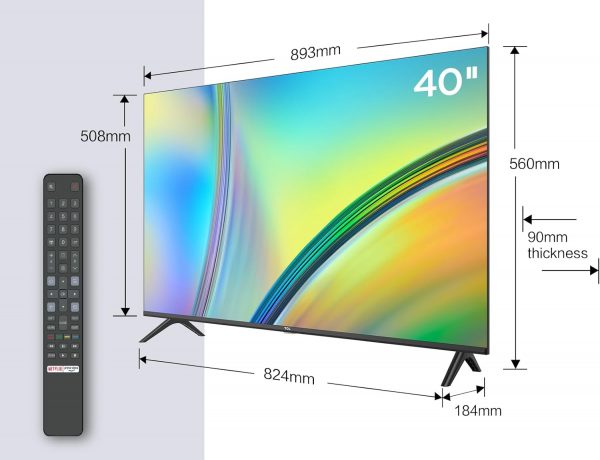 TCL 40S5401A 40" | Smart TV, HDR, HD, Android TV, Asistente de Google - Imagen 2