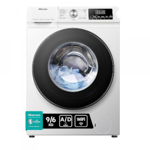 Hisense- Lavadora Secadora 2 en 1, Conctividad Wifi, 9 Kg Lavado, 6 Kg de Secado, 1400 rpm, Puerta XL