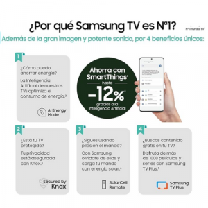 Samsung Crystal Ultra HD 2023- Smart TV de 75″, Procesador Crystal UHD, Diseño Air Slim.