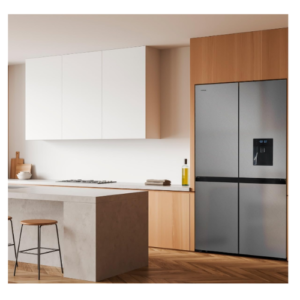 Cecotec Frigorífico Puerta Francesa Inox con Dispensador de Agua de 510 L .