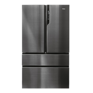 Haier FD 100 Series 7- Frigorífico, Puerta Francesa, Tecnología Antibacterias,Titanium.