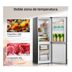 CHiQ Frigorífico, capacidad 157L, Low Frost, Bajo Ruido,Bajo Consumo, Eco-friendly.