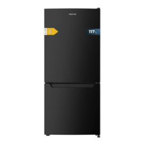 Cecotec Frigorífico Combi No Frost negro, 117L, clase E y modo Fast Freezing